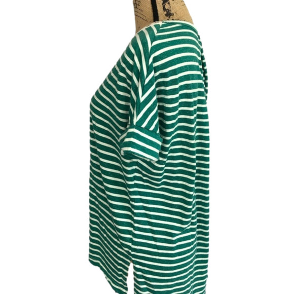 UMGEE Striped Lace Up Boho High Lo Top - Picture 4 of 9